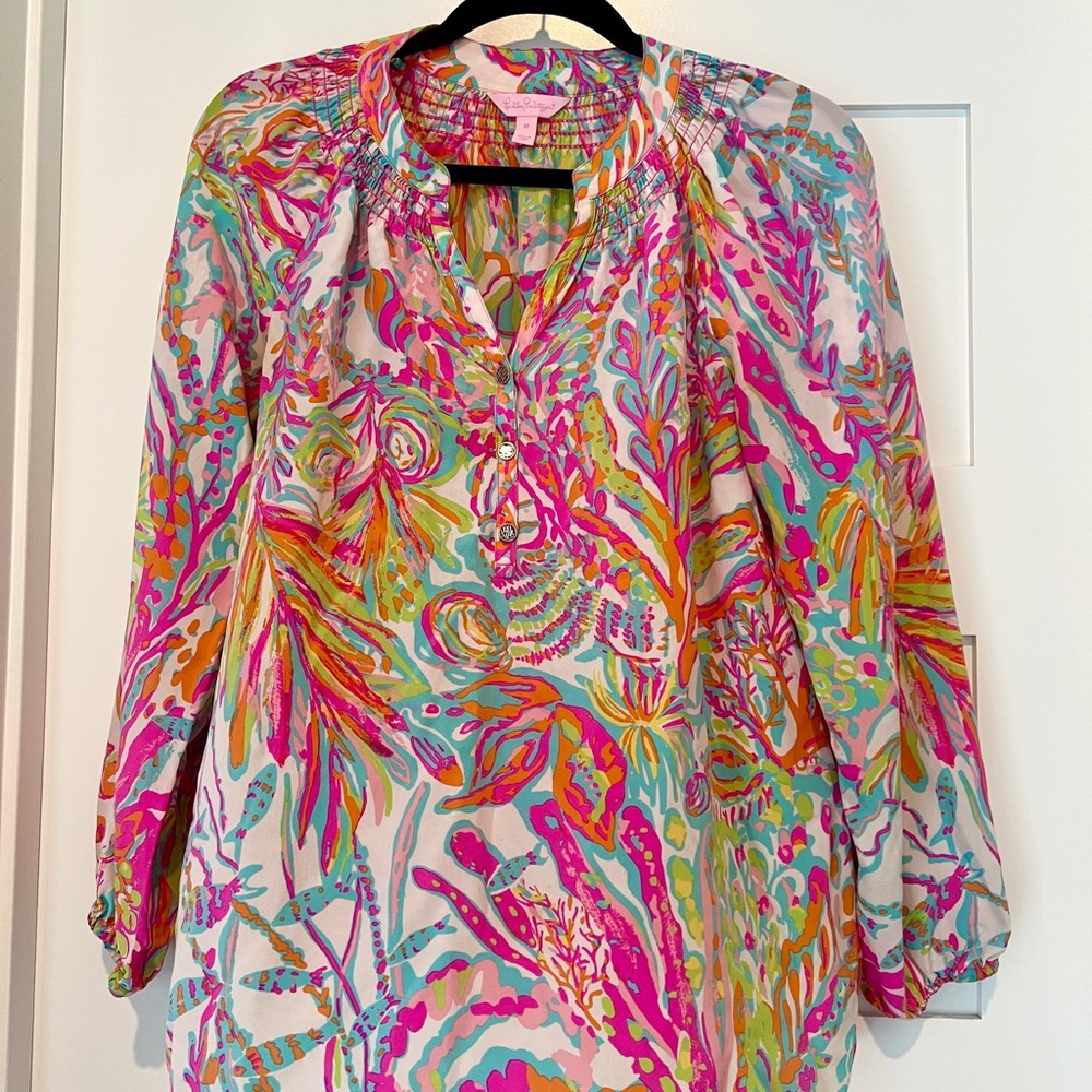 Lilly Pulitzer Vibrant Multicolor Blouse